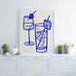 Drinks Graphic Art Poster