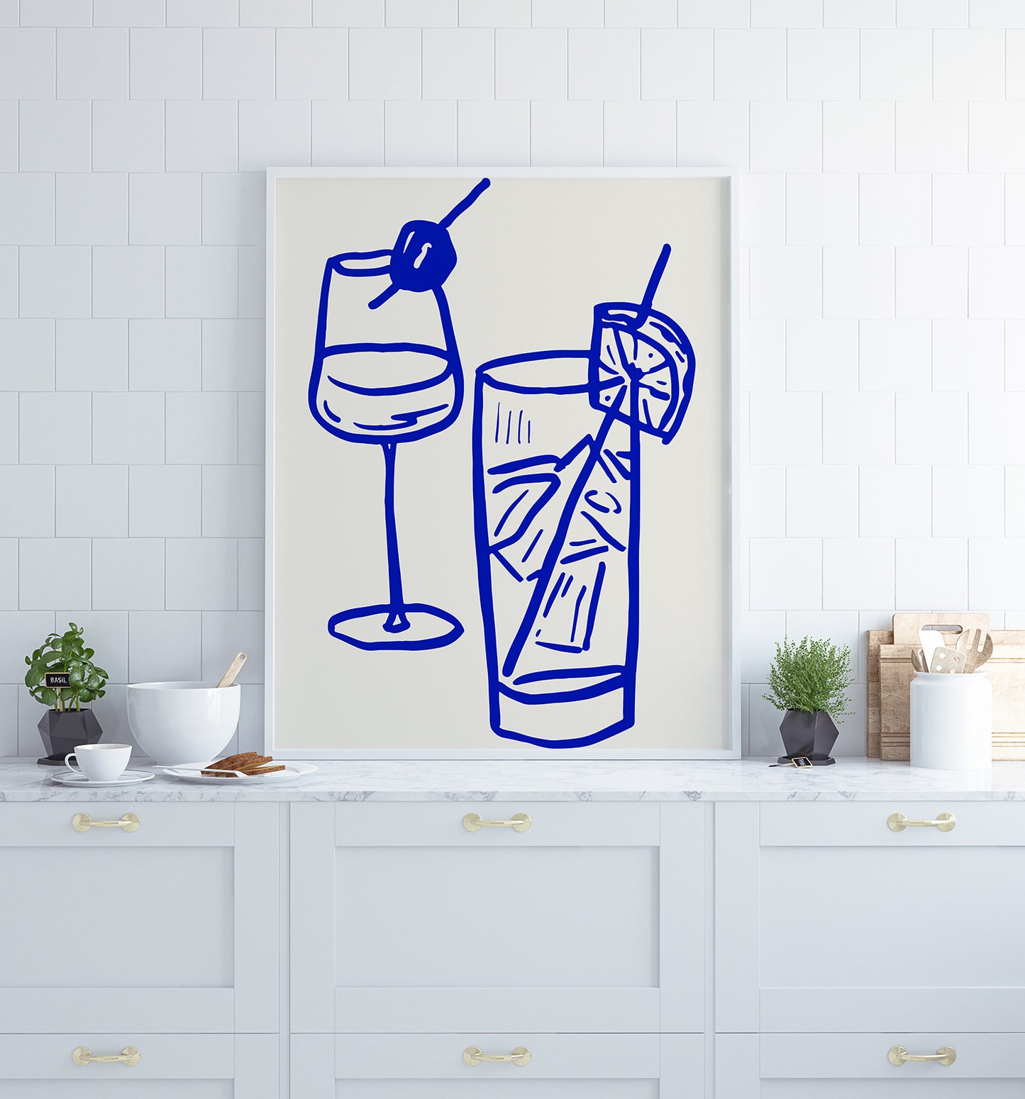 Drinks Graphic Art Poster