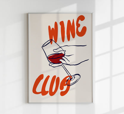 Wine Club Art Poster