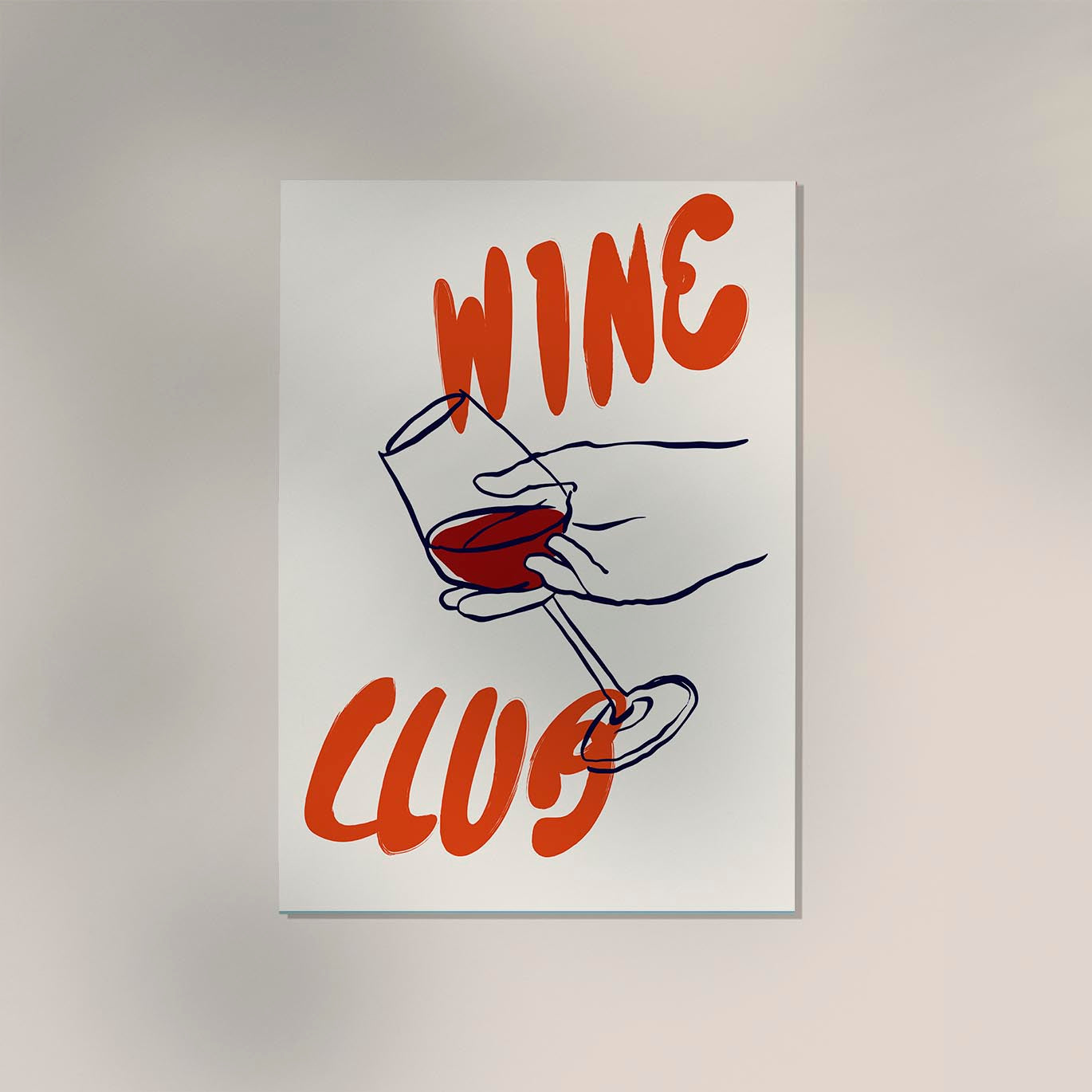 Wine Club Art Poster