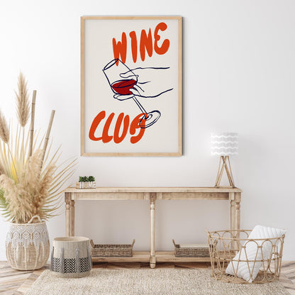 Wine Club Art Poster