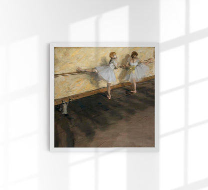 Dancers Practicing at the Barre by Edgar Degas