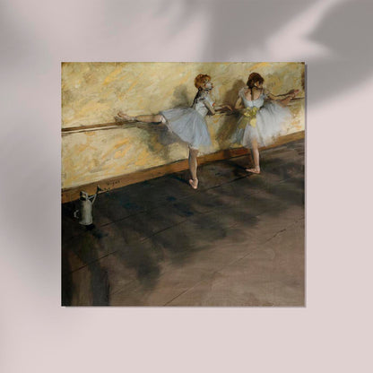 Dancers Practicing at the Barre by Edgar Degas