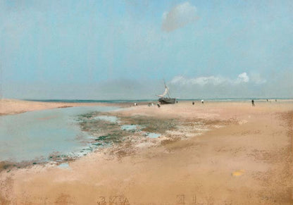 Beach at Low Tide (Mouth of the River) by Edgar Degas