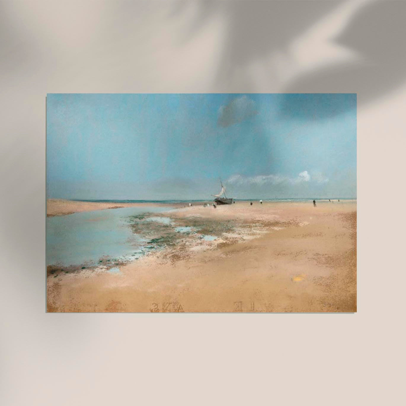 Beach at Low Tide (Mouth of the River) by Edgar Degas