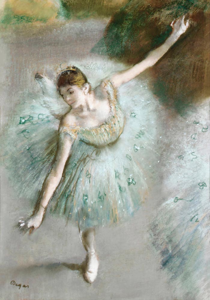 Dancer in Green by Edgar Degas