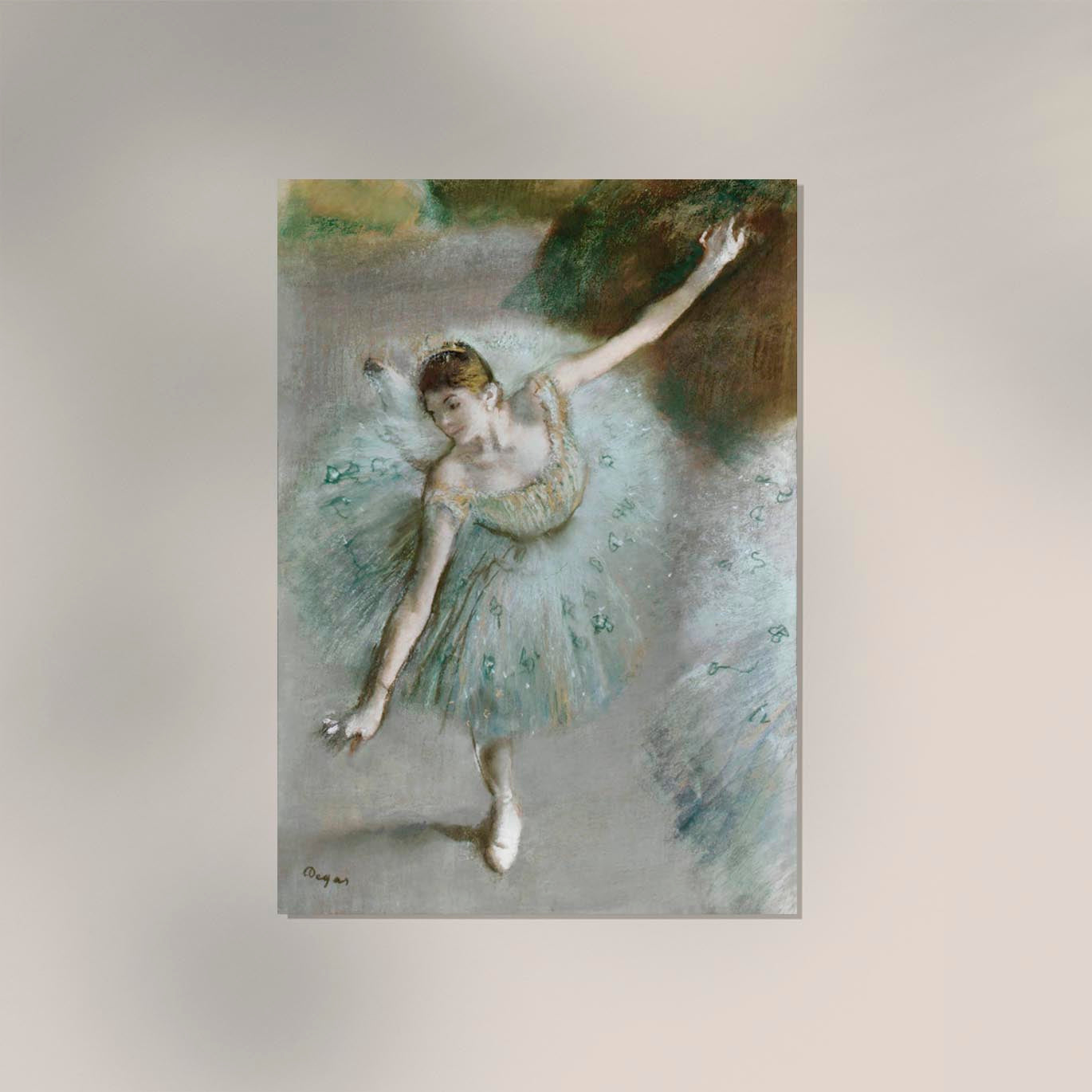 Dancer in Green by Edgar Degas