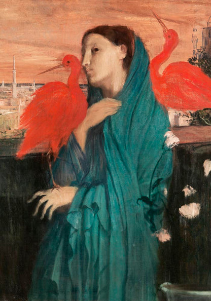 Young Woman with Ibis by Edgar Degas