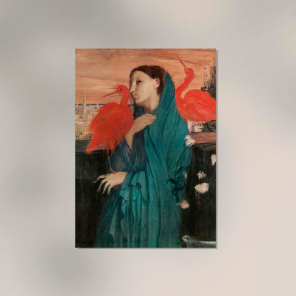 Young Woman with Ibis by Edgar Degas