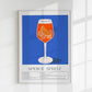Aperol Spritz Drink Art Poster