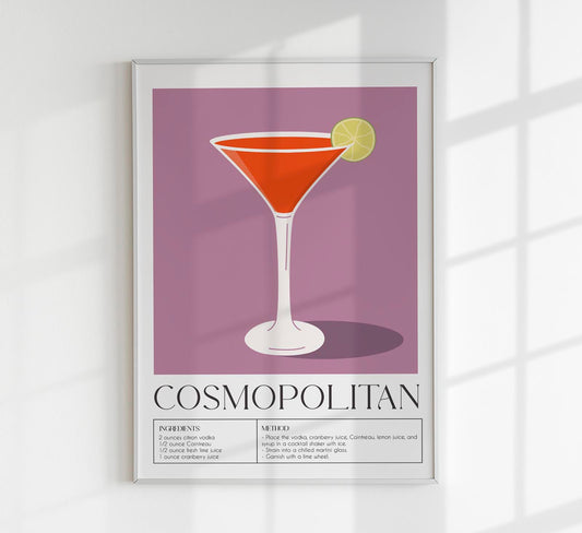 Cosmopolitan n. 2 Drink Art Poster