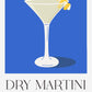 Dry Martini Drink Art Poster