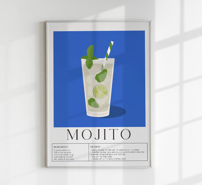 Mojito Drink Art Poster