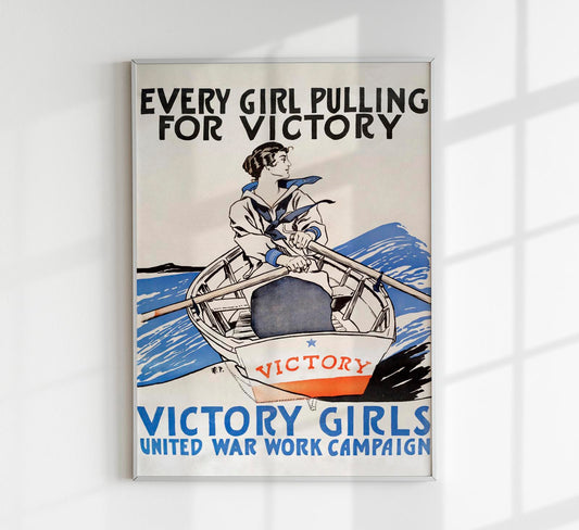 Every Girl Pulling for Victory by Edward Penfield