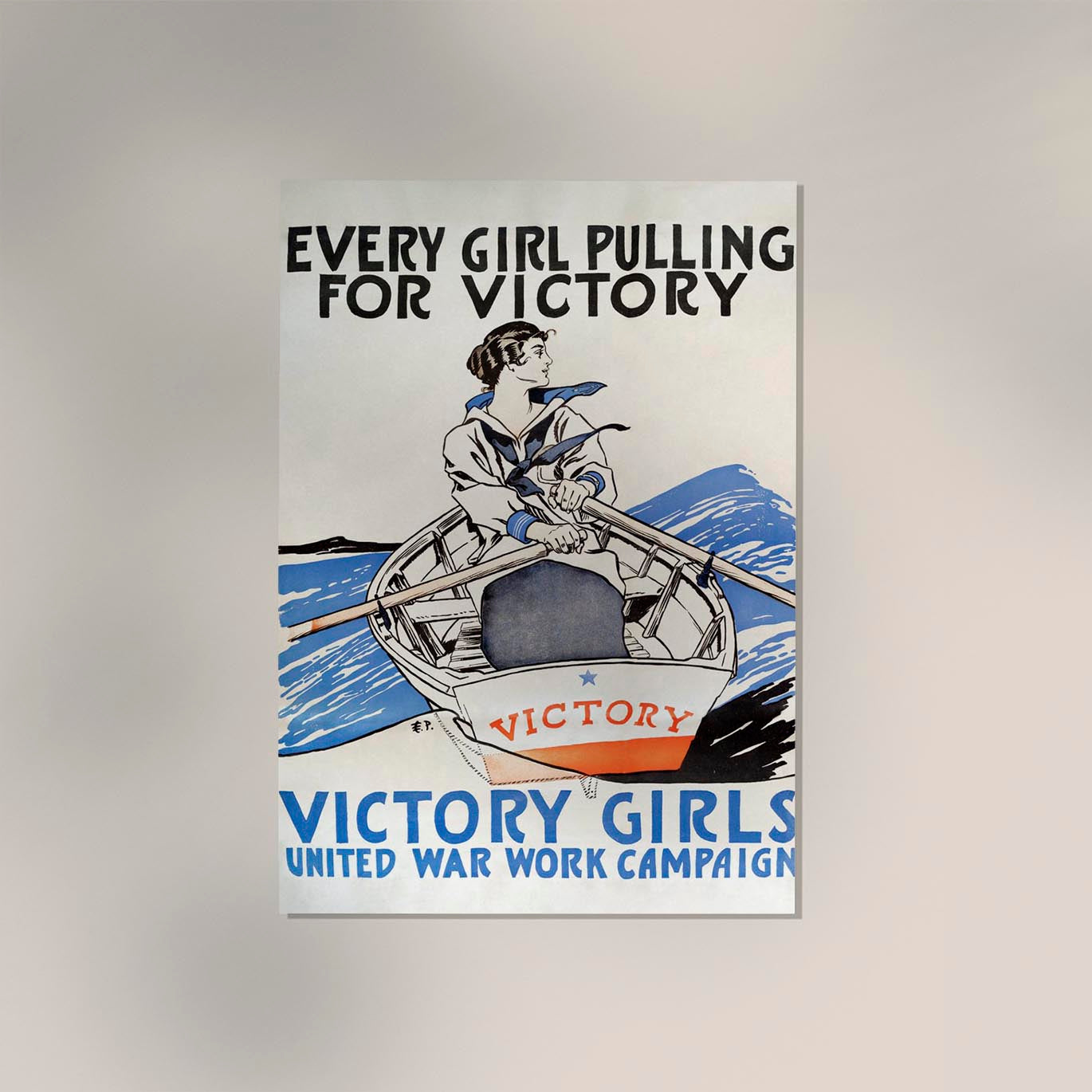 Every Girl Pulling for Victory by Edward Penfield