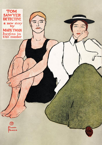 Two seated women by Edward Penfield