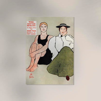 Two seated women by Edward Penfield