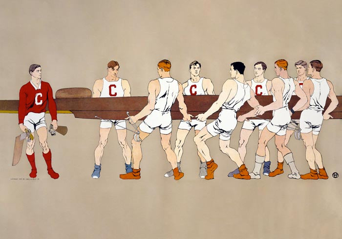 College rowing club by Edward Penfield