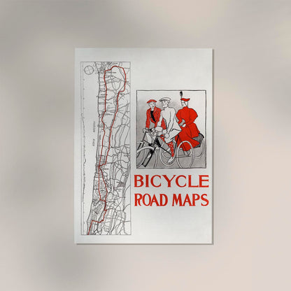 Bicycle road maps by Edward Penfield