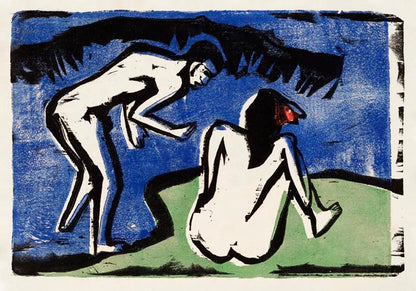 Bathing Couple by Ernst Kirchner