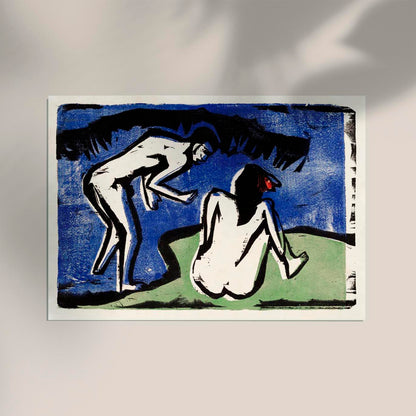 Bathing Couple by Ernst Kirchner