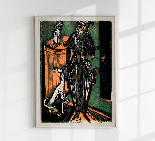 Exhibition of Dresses of Mrs. Eucken by Ernst Kirchner