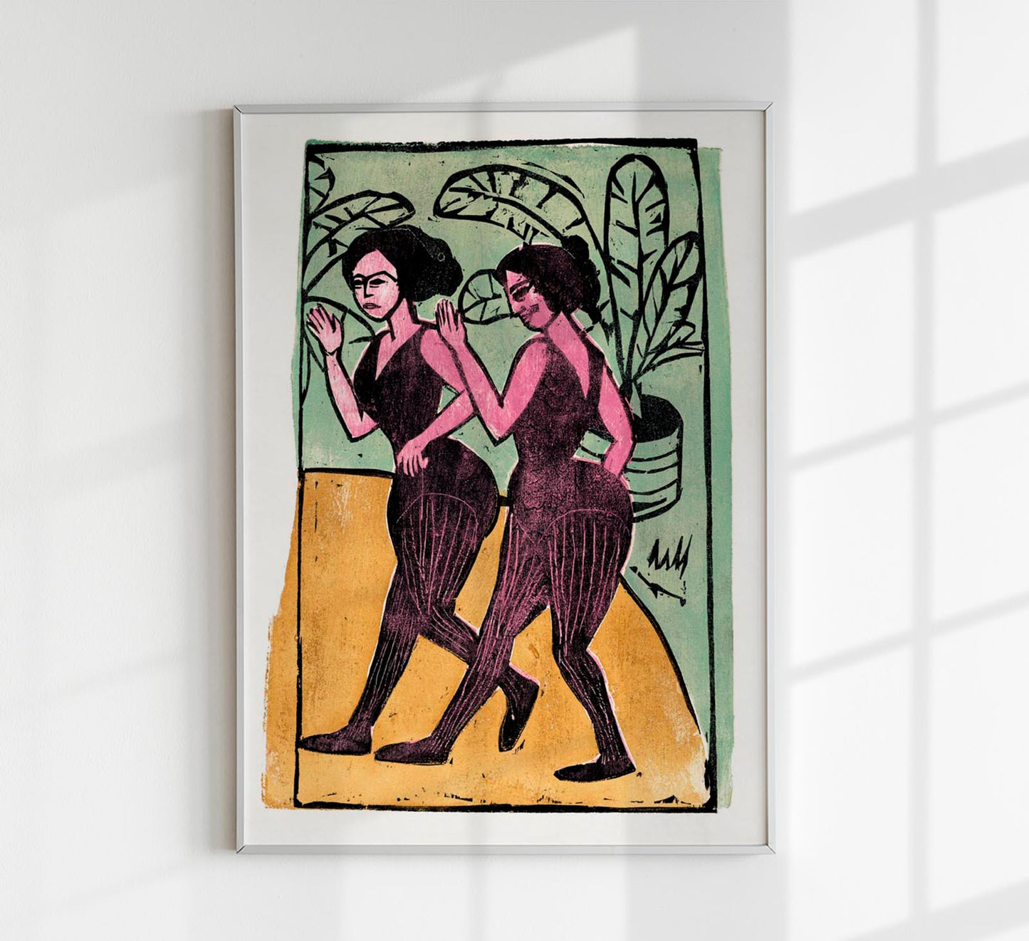 English Step Dancers  by Ernst Kirchner