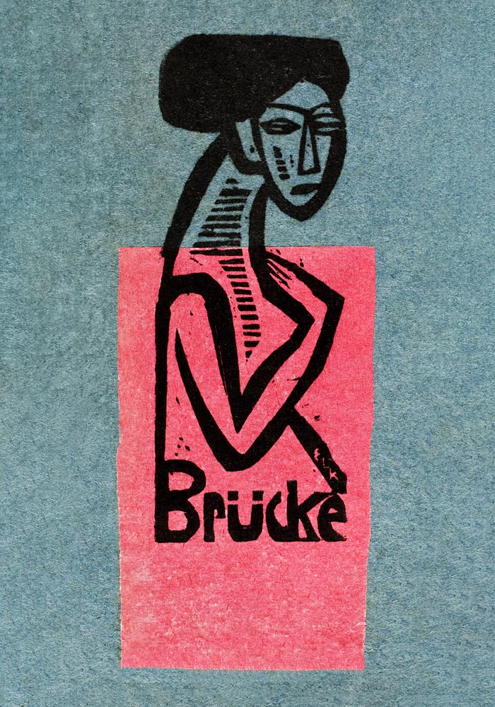 Exhibition Poster of The Bridge by Ernst Kirchner