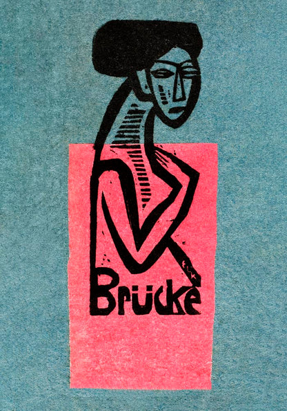 Exhibition Poster of The Bridge by Ernst Kirchner