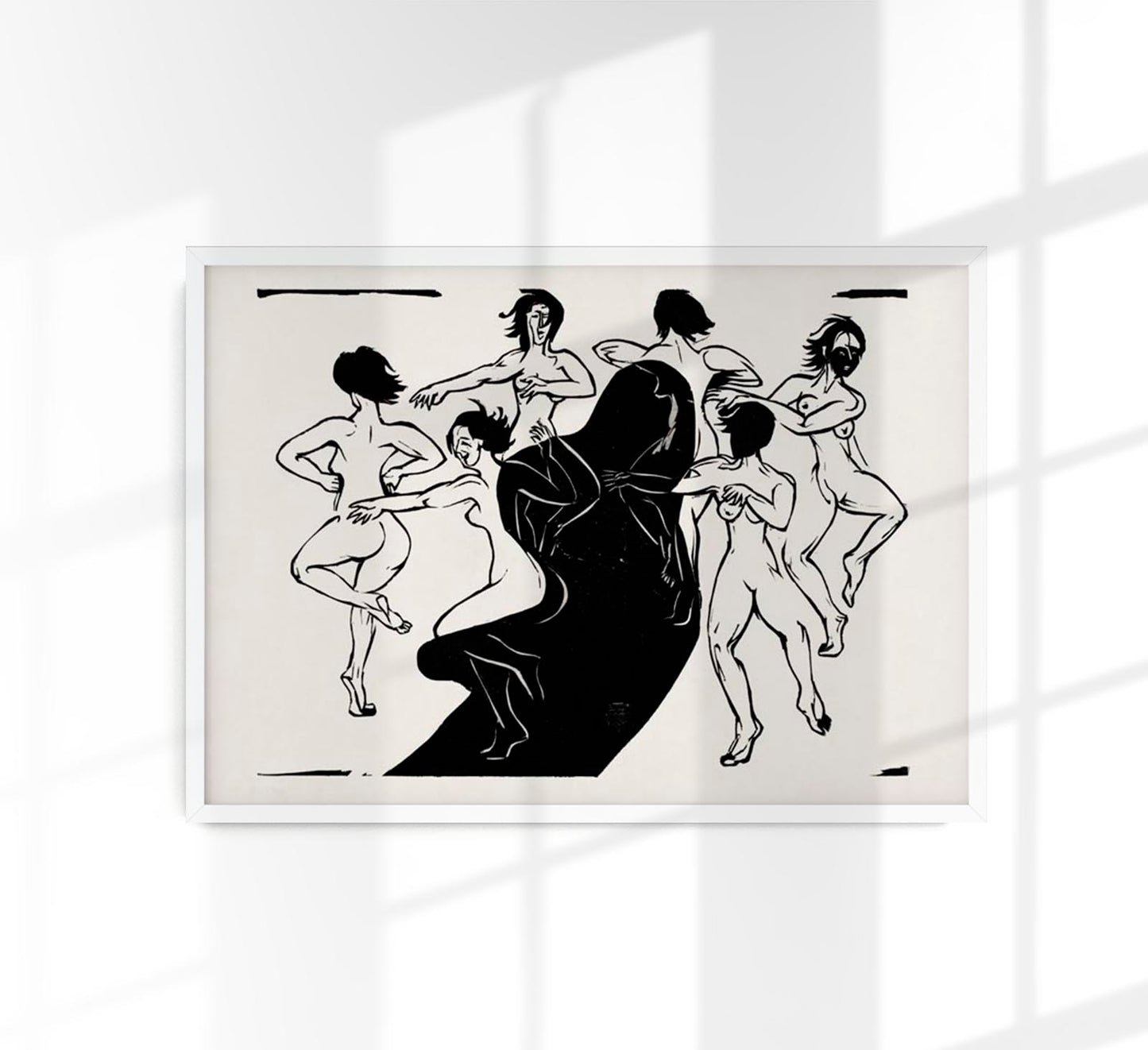 Nudes Dancing Around a Shadow by Ernst Kirchner