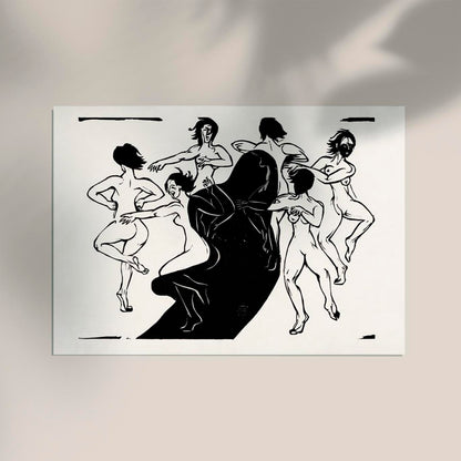 Nudes Dancing Around a Shadow by Ernst Kirchner