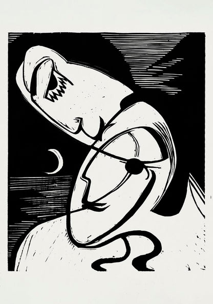 The Kiss by Ernst Kirchner