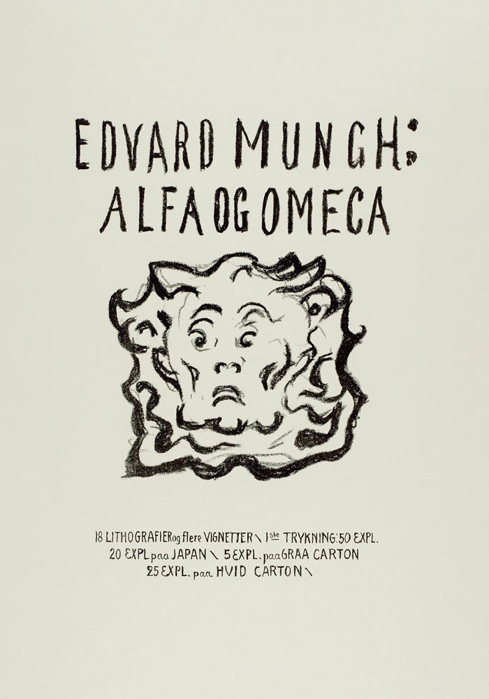 Edvard Munch Alpha and Omega Art Poster