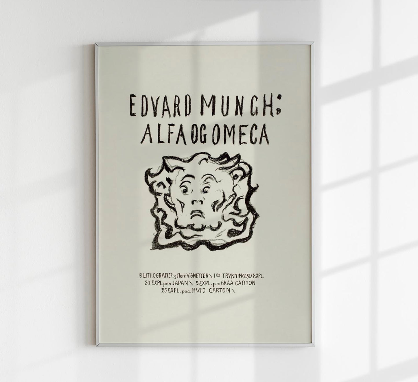 Edvard Munch Alpha and Omega Art Poster