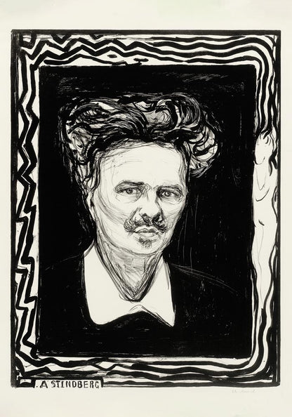 Edvard Munch "August Strindberg" Art Poster