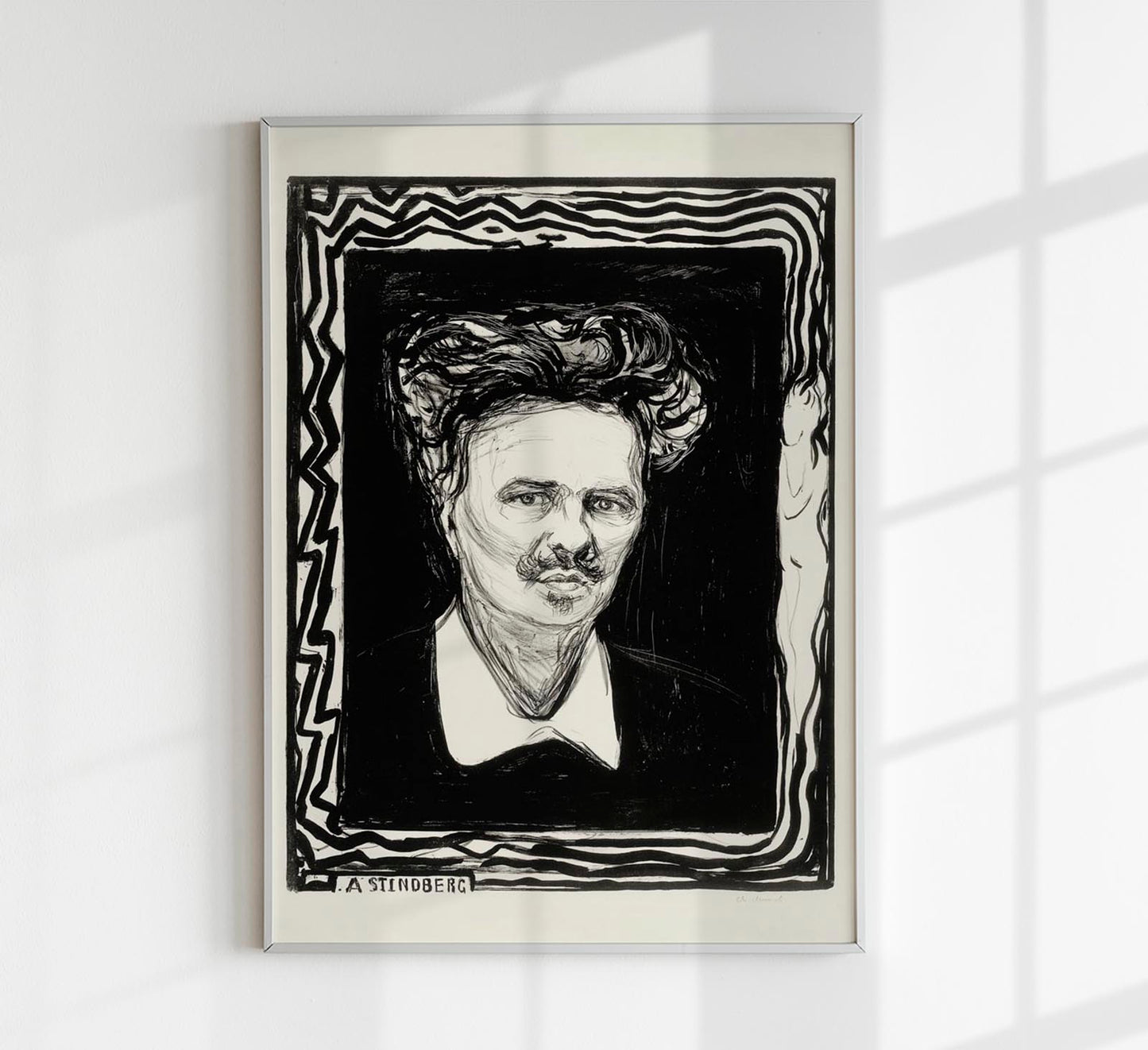 Edvard Munch "August Strindberg" Art Poster