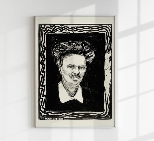 Edvard Munch "August Strindberg" Art Poster