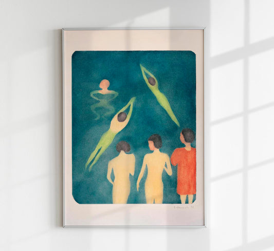 Edvard Munch Boys Bathing Art Poster