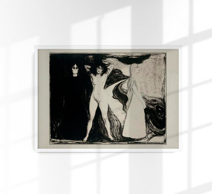 Edvard Munch Das Weib Art Poster