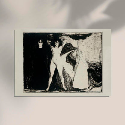 Edvard Munch Das Weib Art Poster