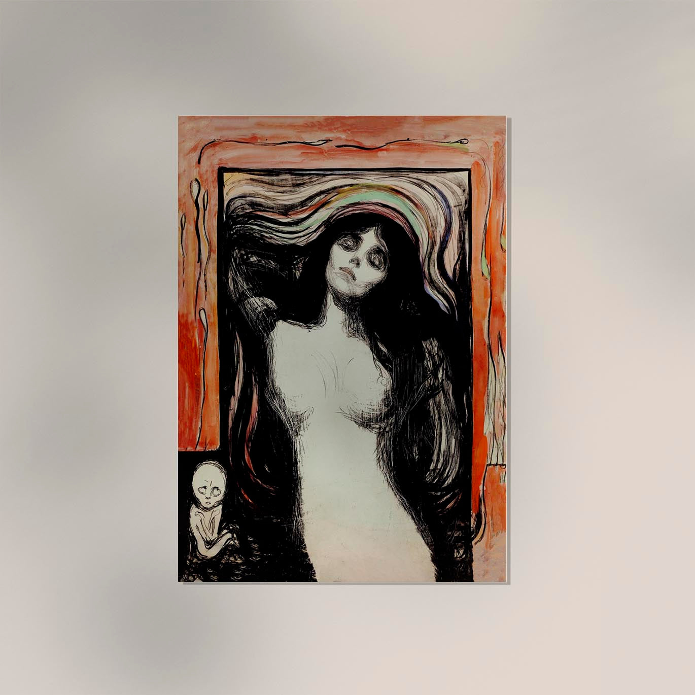 Edvard Munch Madonna Art Poster