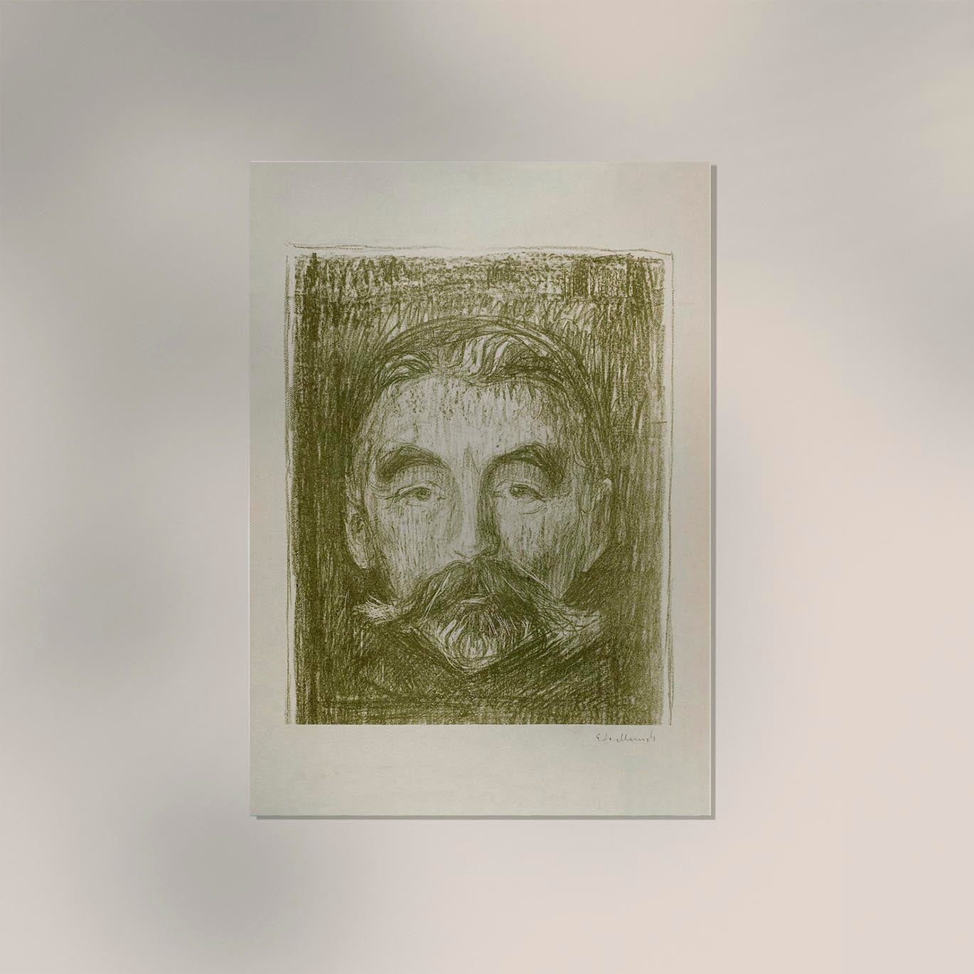 Edvard Munch "Stéphane Mallarmé" Art Poster