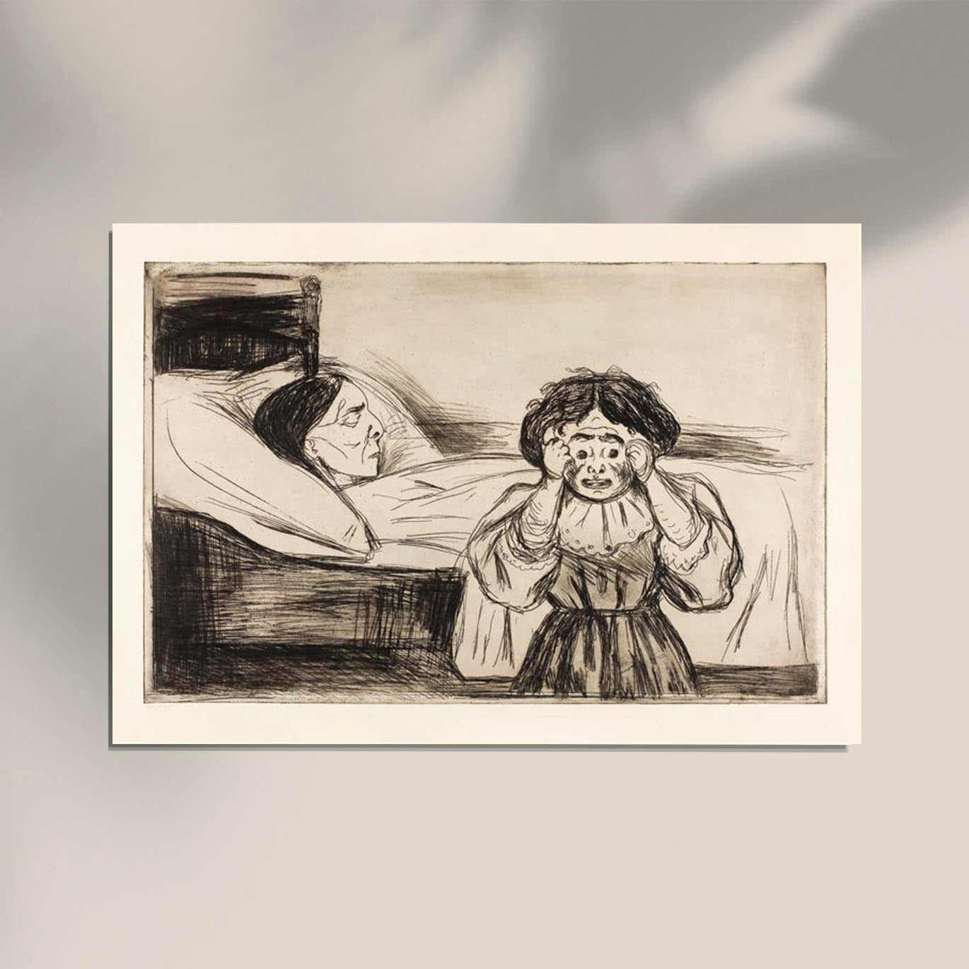 Edvard Munch The Dead Mother and Her Child Art Poster