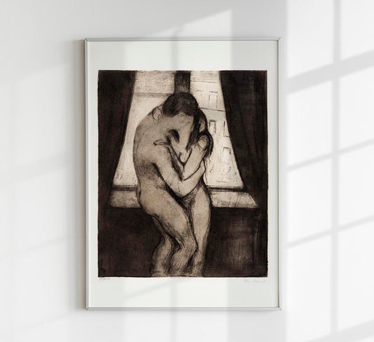 Edvard Munch The Kiss Art Poster