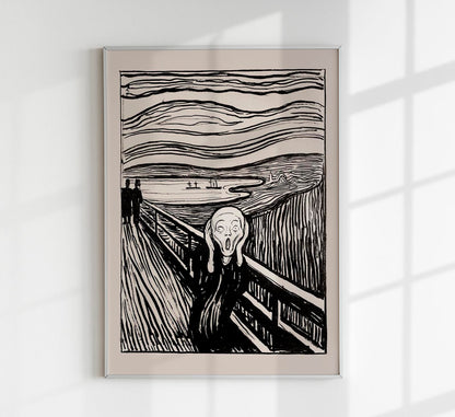 Edvard Munch The Scream Art Poster