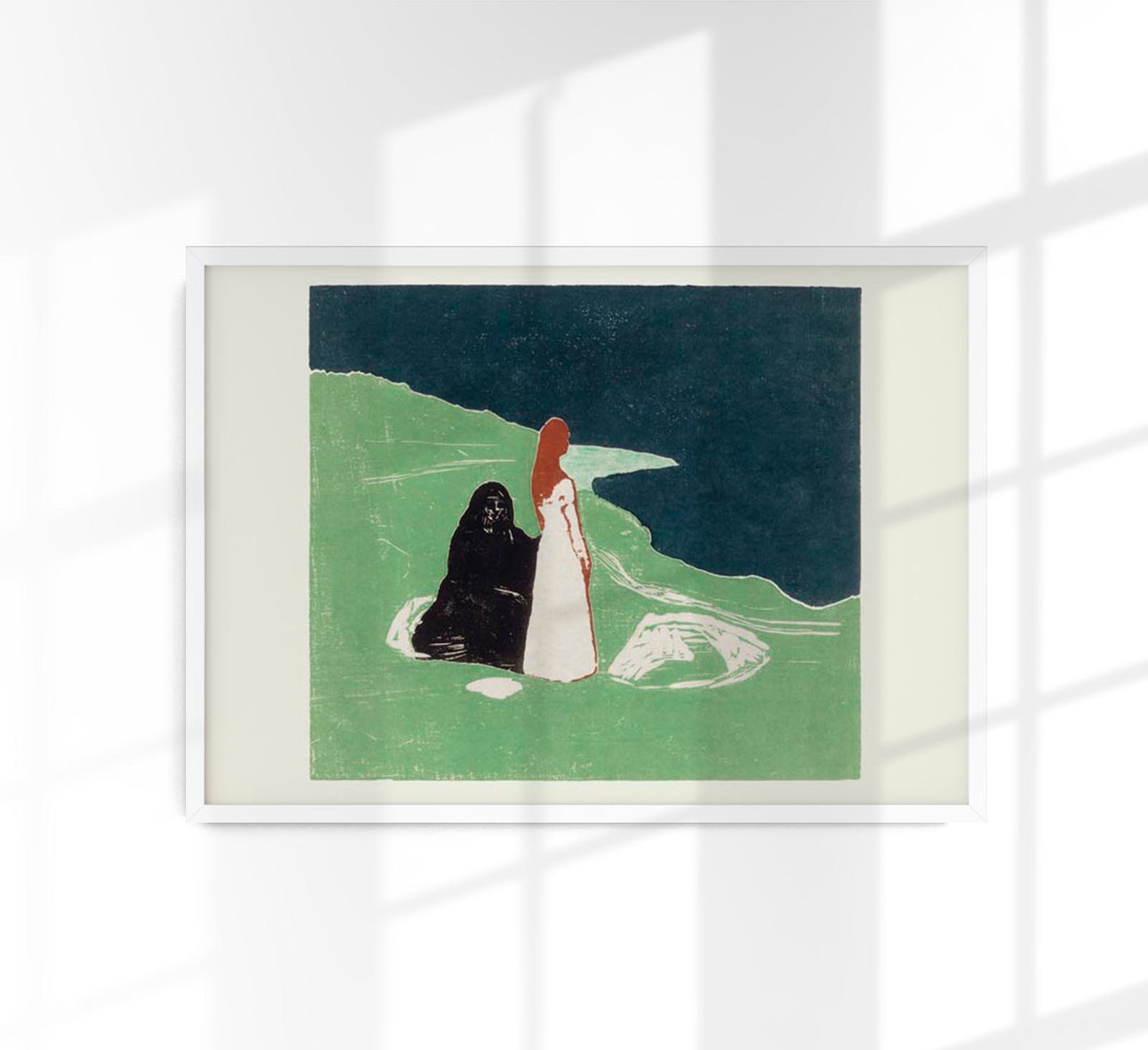 Edvard Munch Two Women on the Shore Art Poster