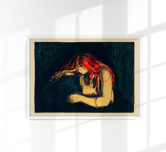 Edvard Munch The Vampire II Art Poster