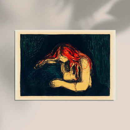 Edvard Munch The Vampire II Art Poster