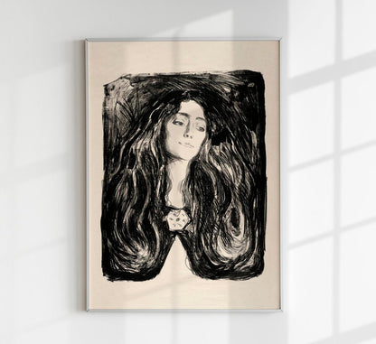 Edvard Munch The Brooch Art Poster