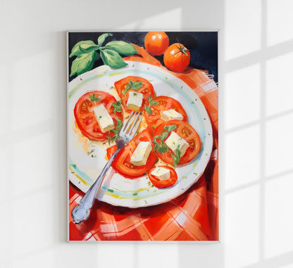 Tomatoes Salad Art Print